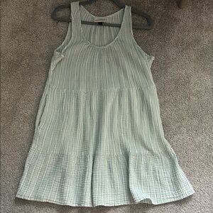Universal Thread Goods Co Women’s Size Medium Green Blue White Sleeveless Dress